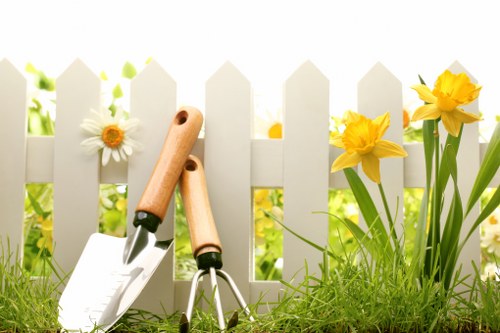 Professional landscaper designing a garden in Uxbridge